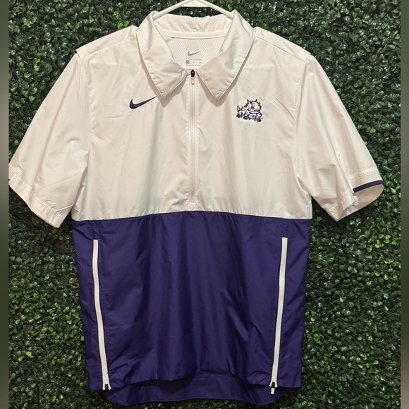 Nike Other - NIKE MEN'S COACH SS JACKET TCU HORNED FROGS DRI FIT WINDBREAKER/PULLOVER